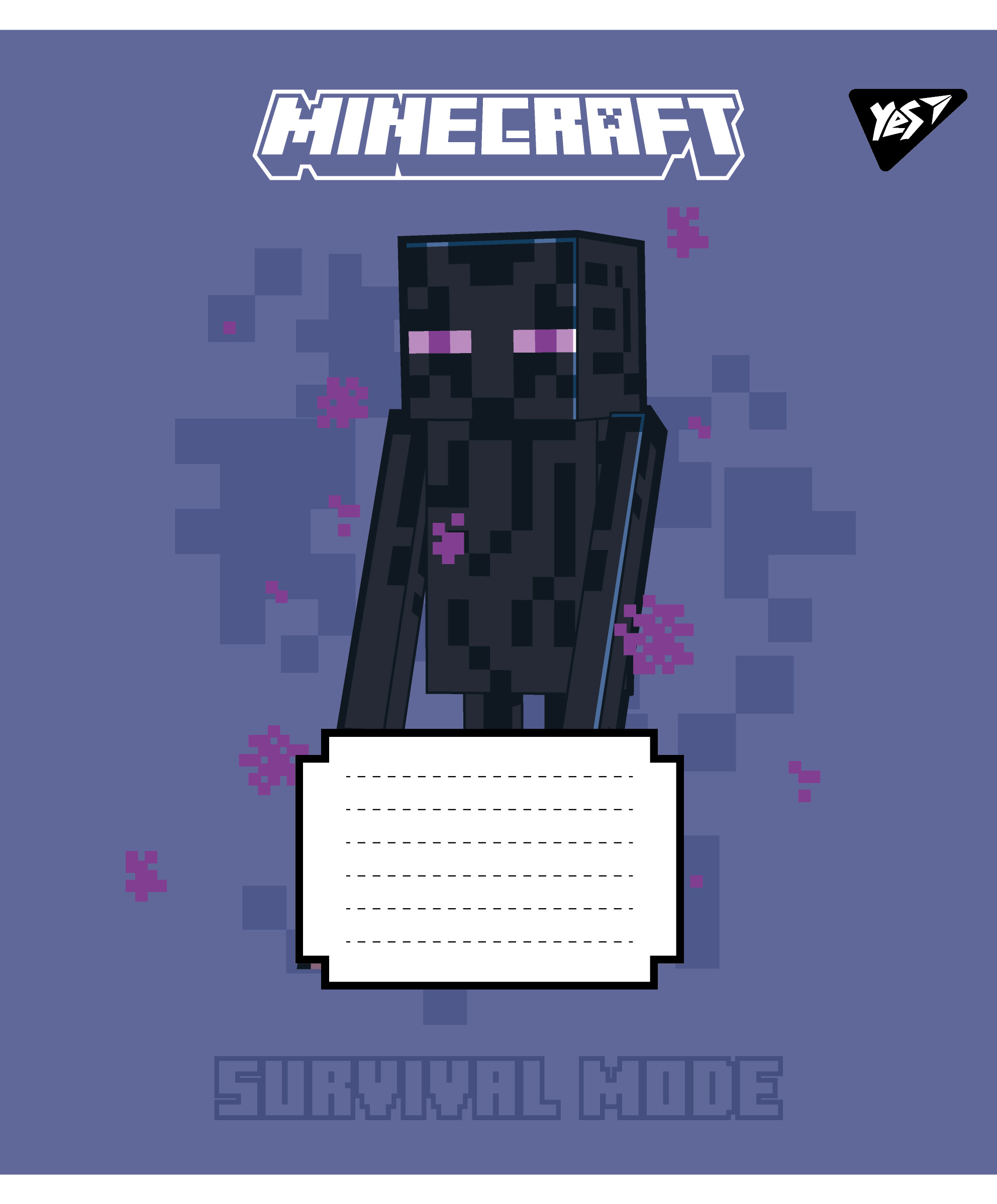 Тетрадь 12 лин. Yes "Minecraft Signs", 767557 4