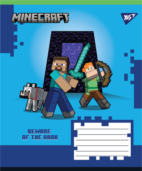 Зошит 12 лін. Yes "Minecraft Walls", 767564 3