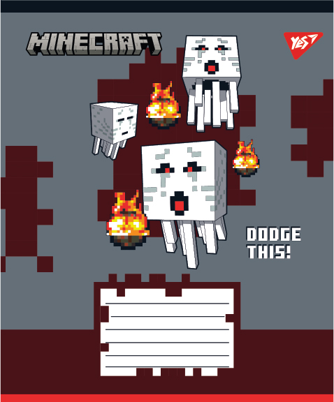Зошит 12 лін. Yes "Minecraft Walls", 767564 4