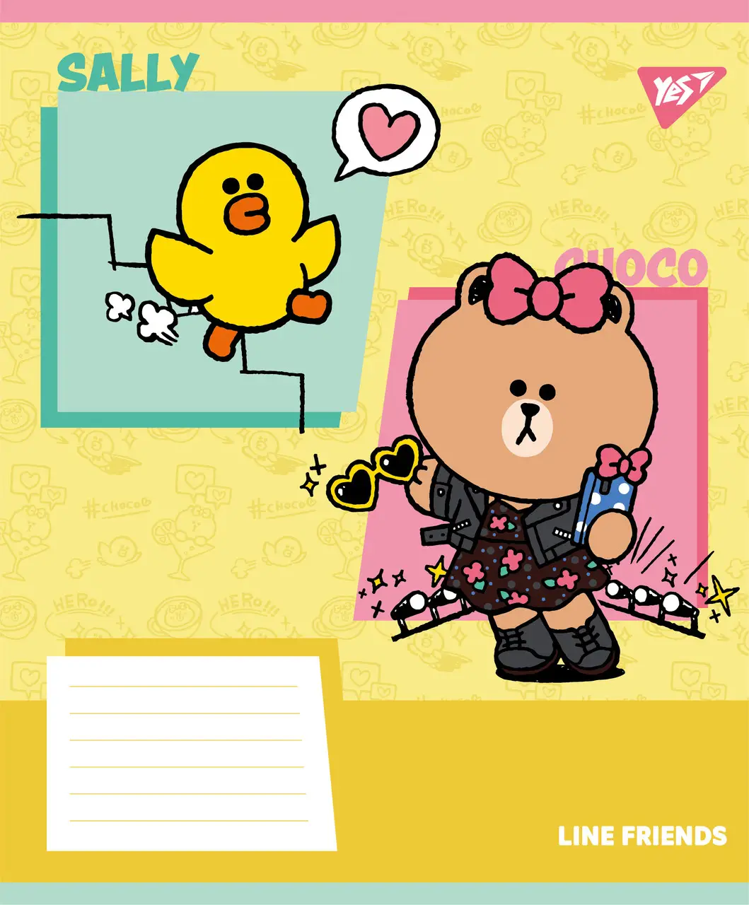 Зошит 18 кл. Yes "Line Friends Funny", 767641 1
