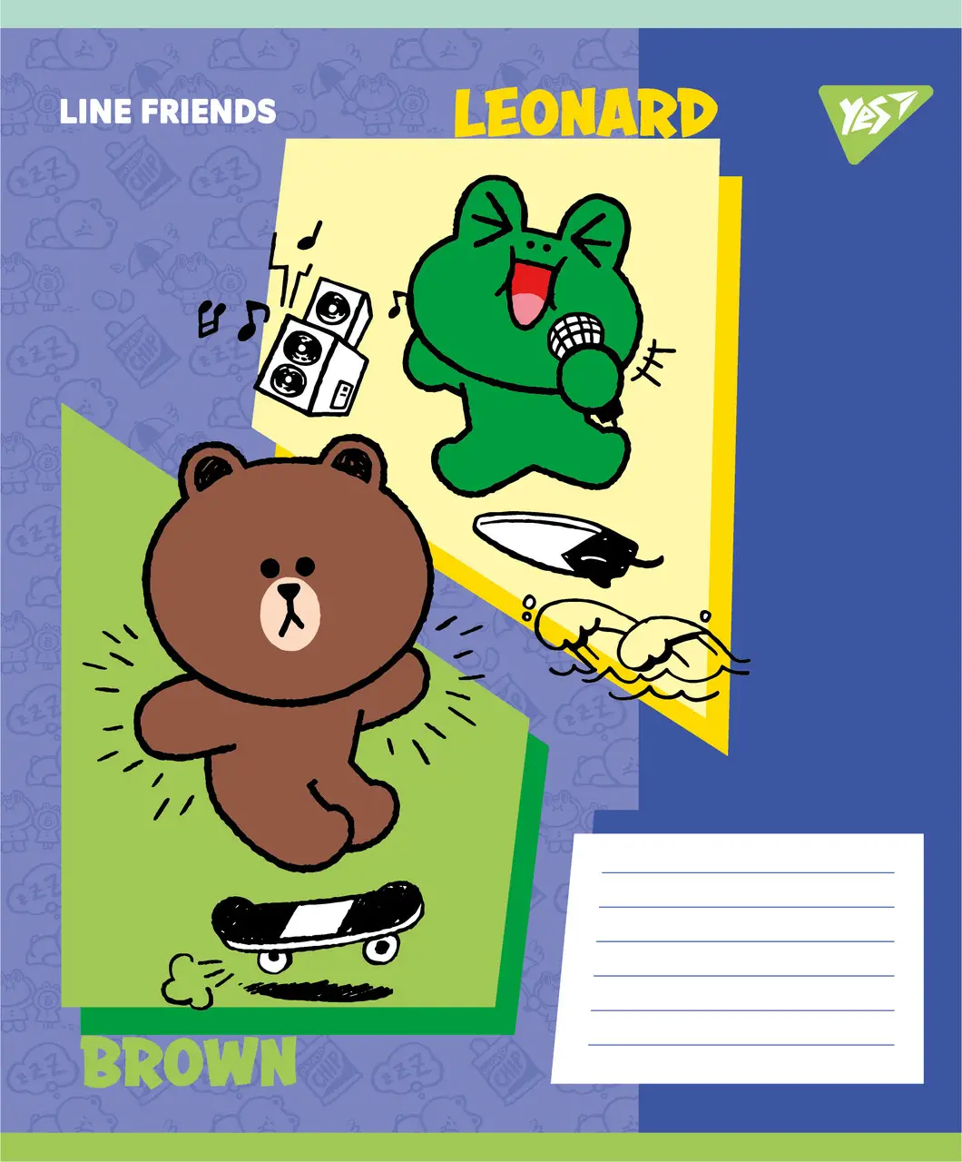 Зошит 18 кл. Yes "Line Friends Funny", 767641 2