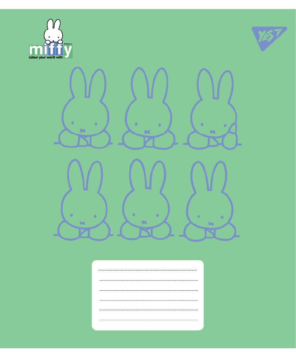 Зошит 18 кл. Yes "Miffy Bunny", 767620 1