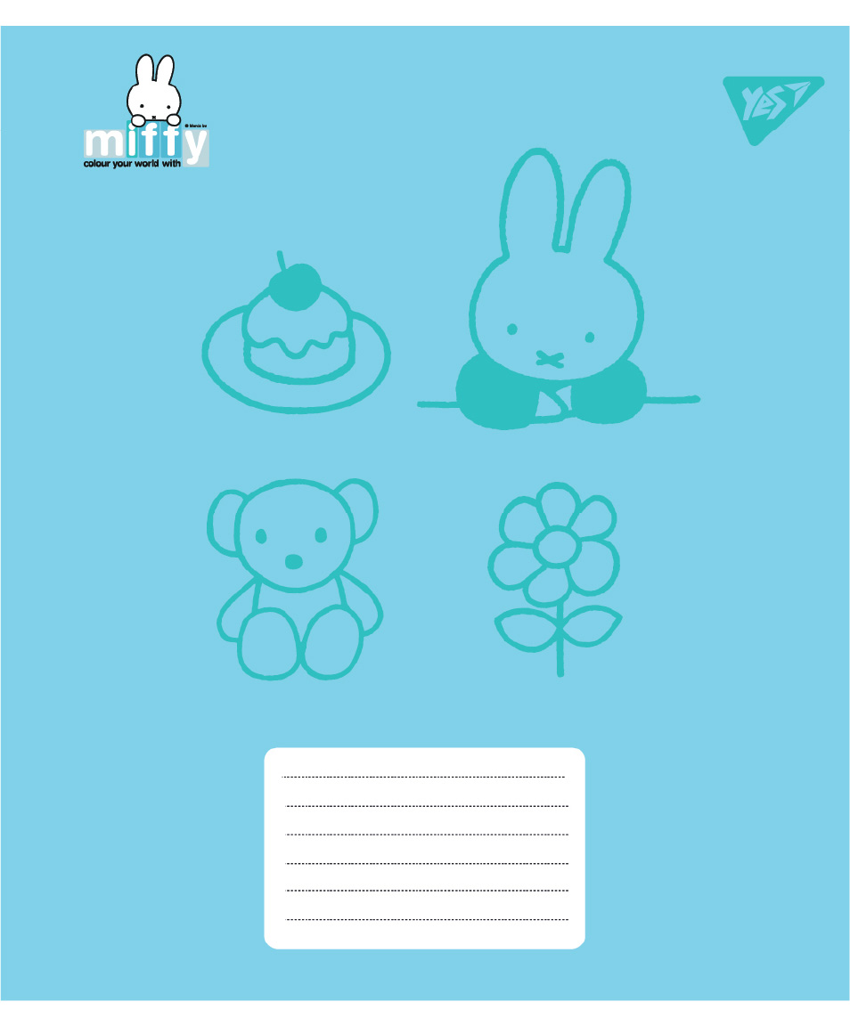 Зошит 18 кл. Yes "Miffy Bunny", 767620 3