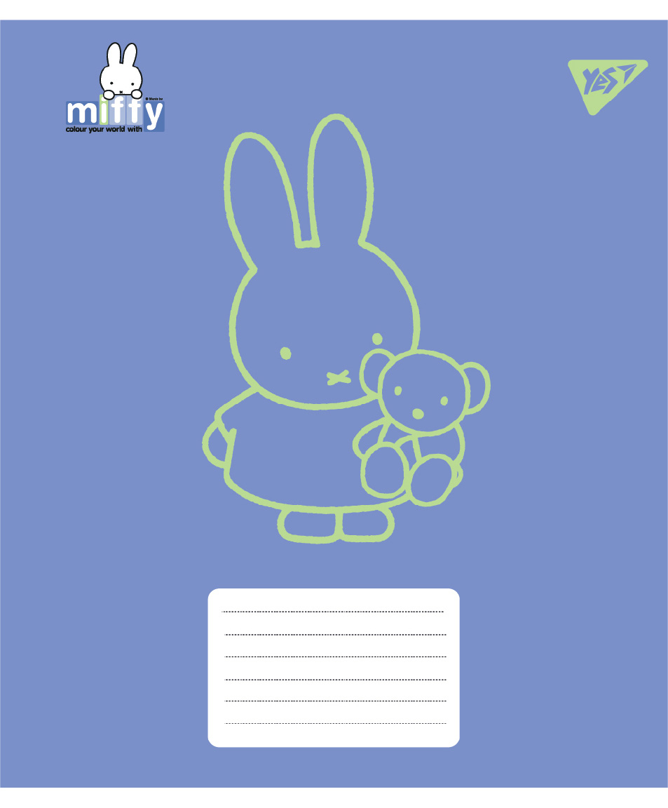Зошит 18 кл. Yes "Miffy Bunny", 767620 5