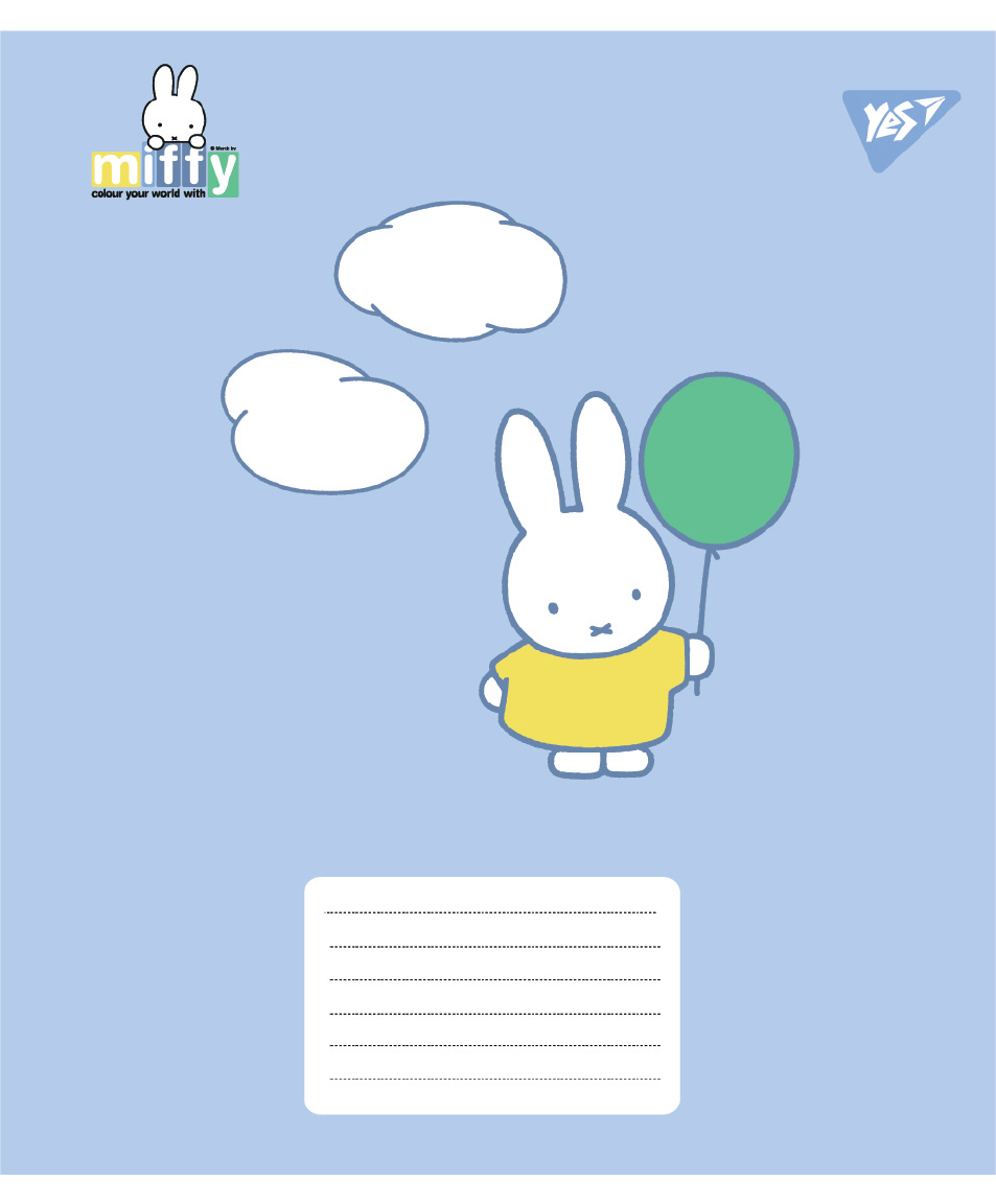 Зошит 18 кл. Yes "Miffy Playfull", 767634 5