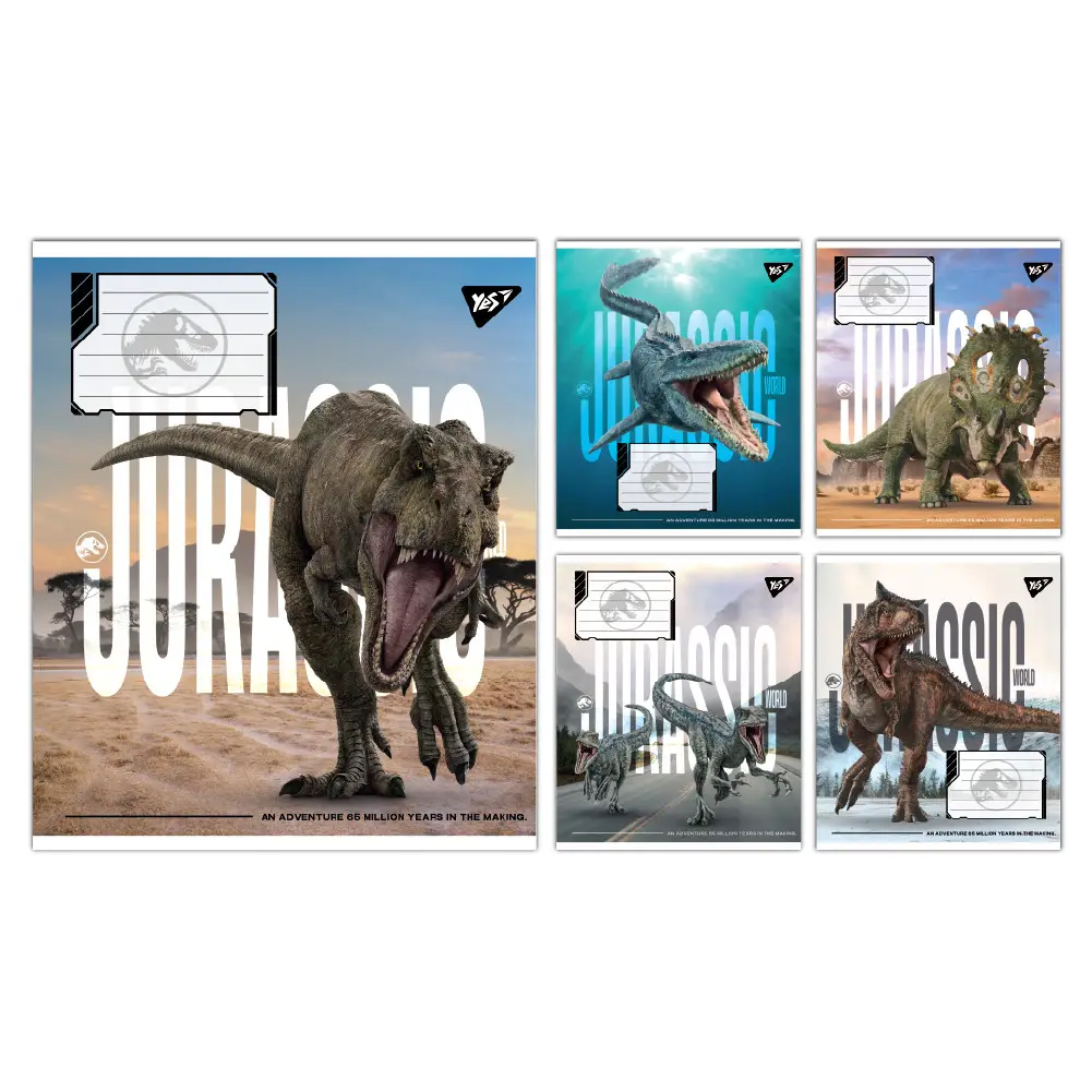 Зошит 12 кос. Yes "Jurassic World Alive", 767679