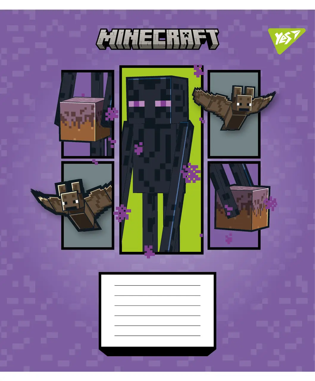 Зошит 12 кос. Yes "Minecraft Arrows", 767572 4