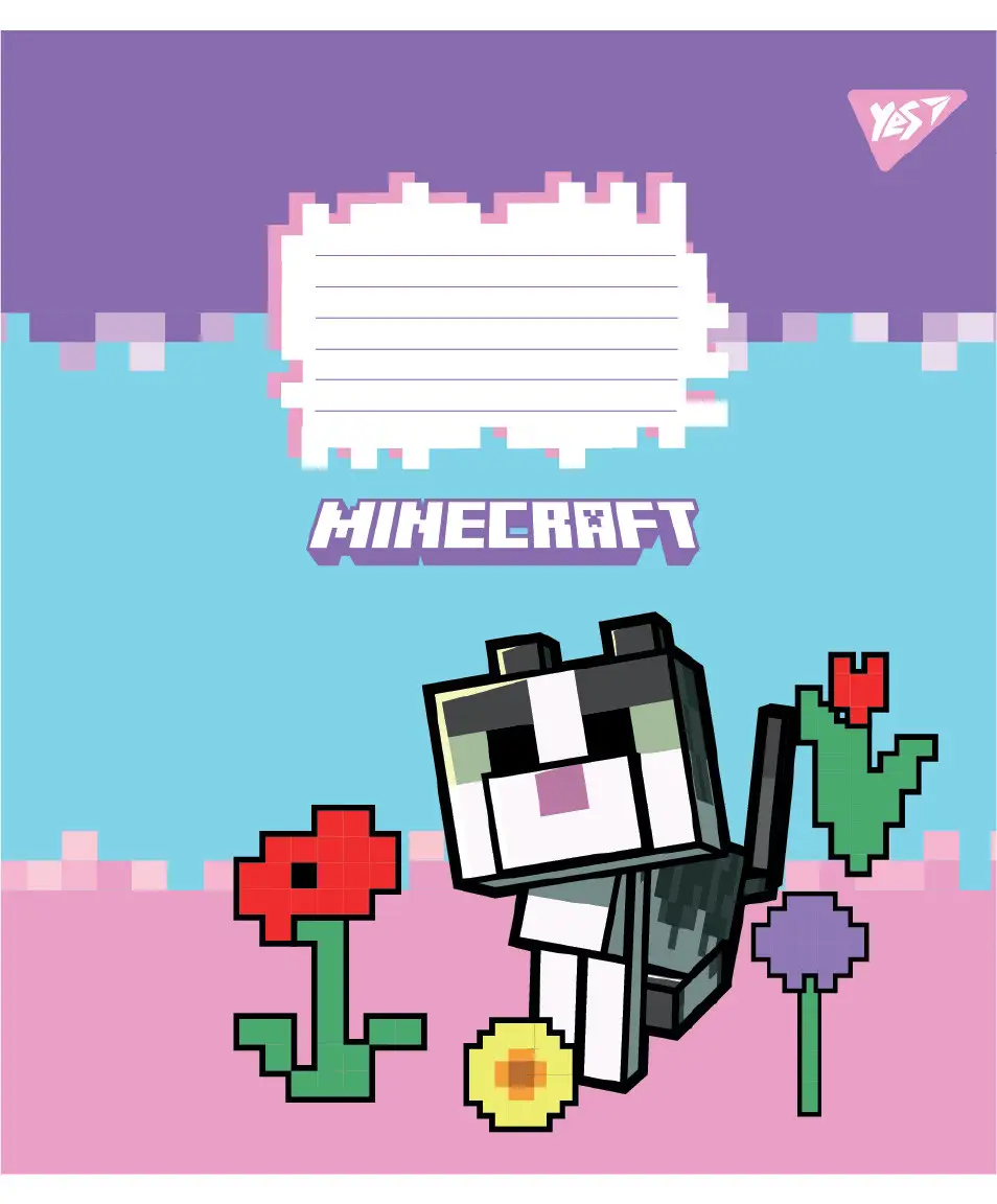 Зошит 12 кос. Yes "Minecraft Flowers", 767585 3