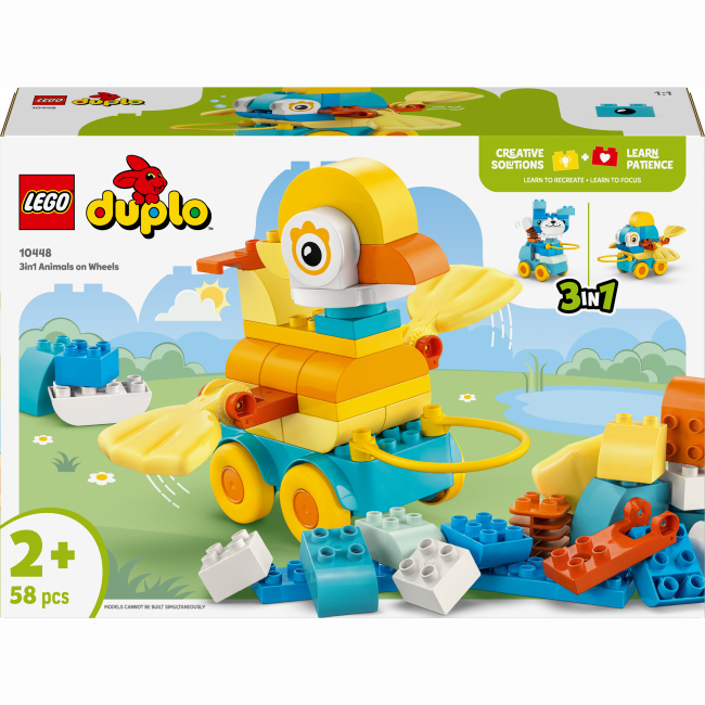 Конструктор Lego Duplo "Тварини на колесах 3в1", 10448