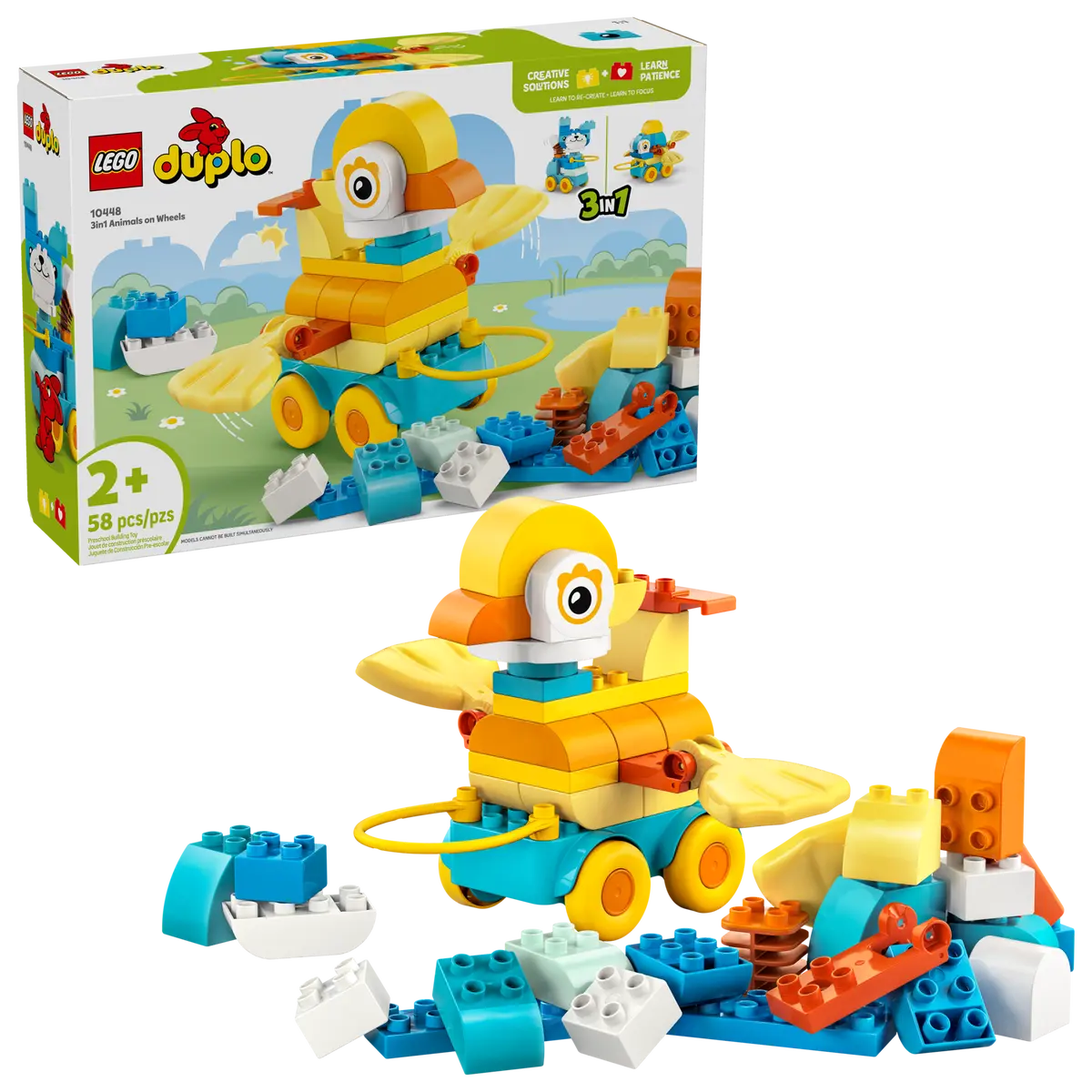 Конструктор Lego Duplo "Тварини на колесах 3в1", 10448 1