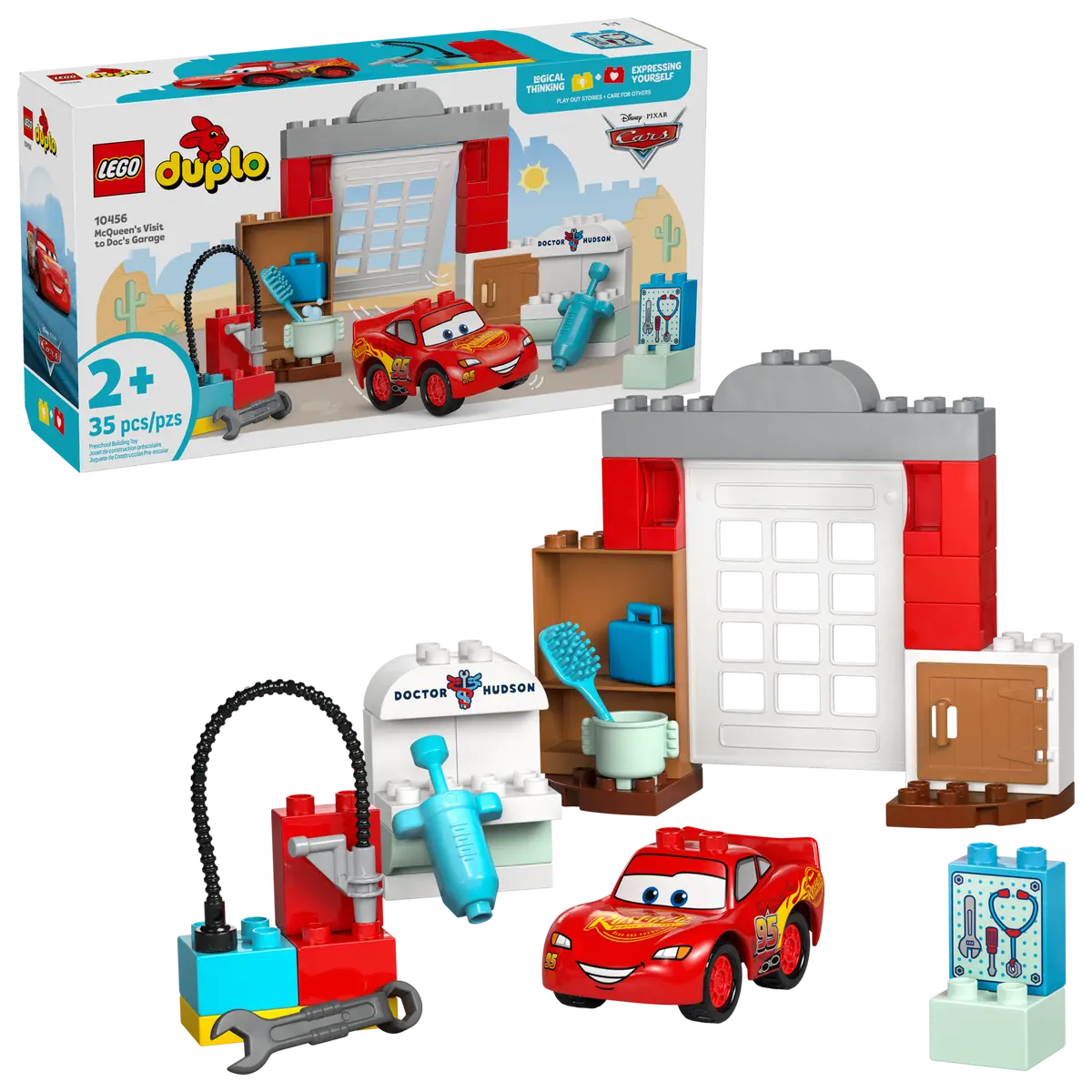 Конструктор Lego Duplo "Візит МакКвіна в гараж Дока", 10456 1