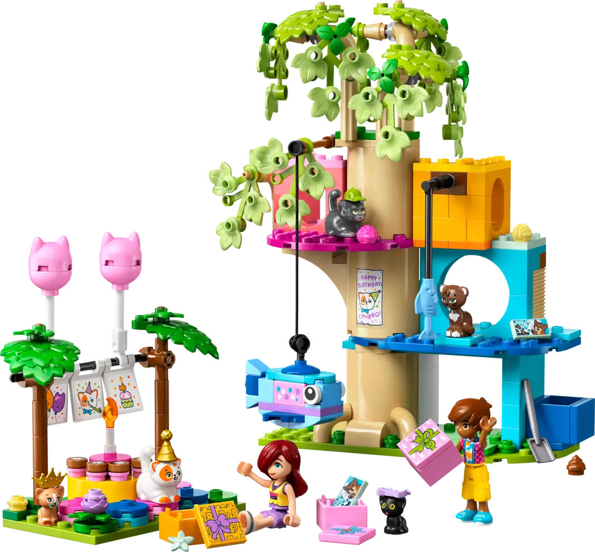 Конструктор Lego Friends "День рождения кота и дом на дереве", 42666 2