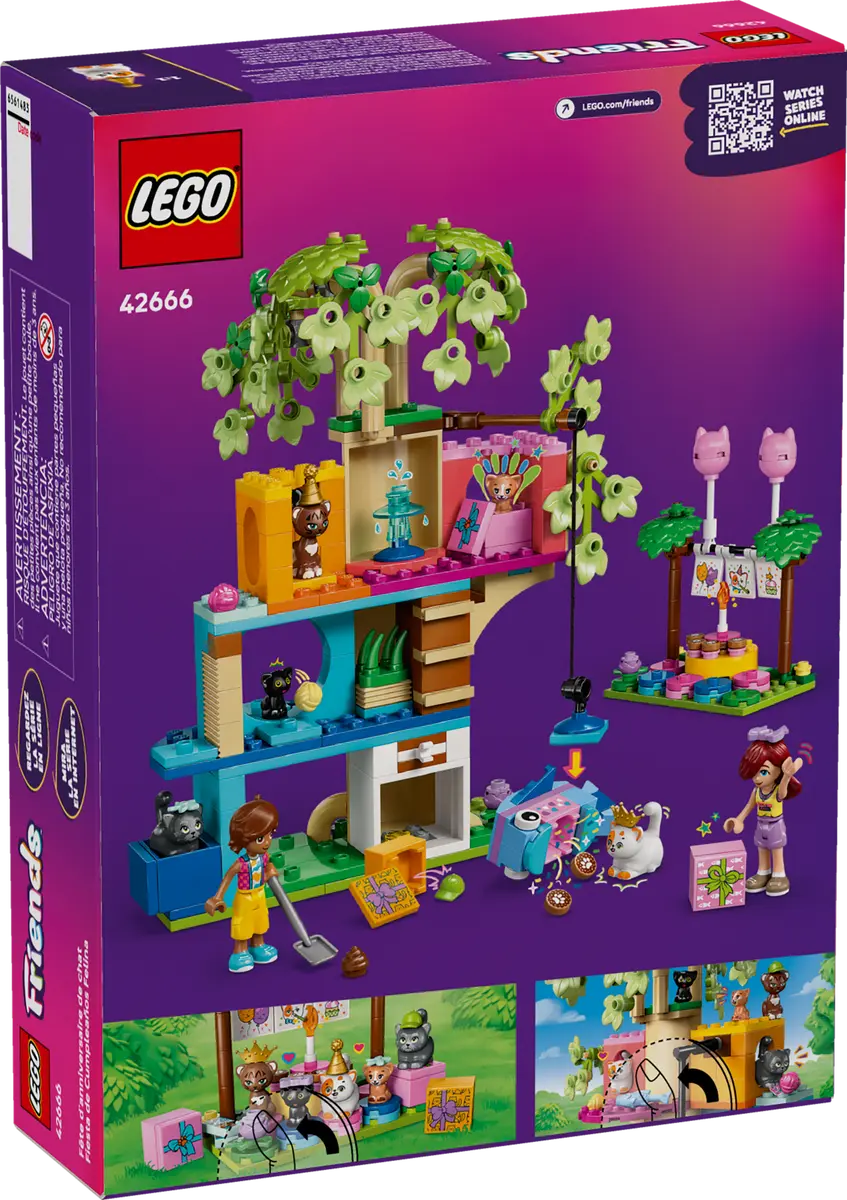 Конструктор Lego Friends "День рождения кота и дом на дереве", 42666 10