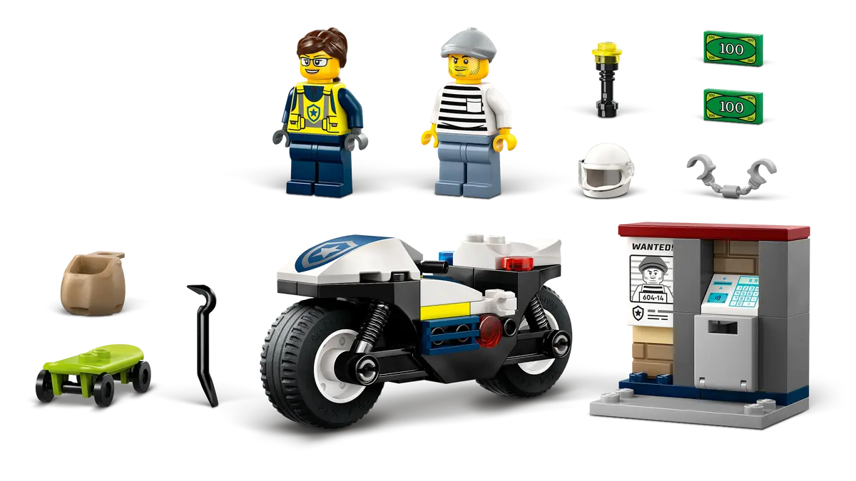 Конструктор Lego City "Преследование на полицейском мотоцикле", 60455 3