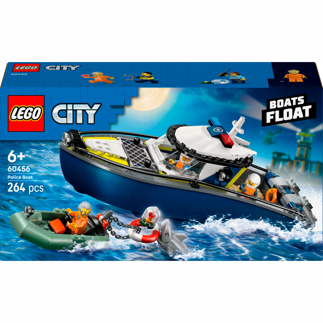 Конструктор Lego City "Переслідування на поліцейському катері", 60456