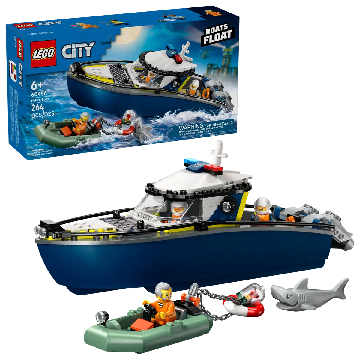 Конструктор Lego City "Переслідування на поліцейському катері", 60456 1