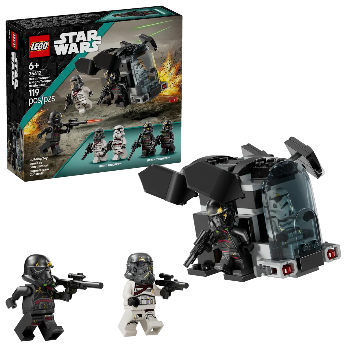 Конструктор Lego Star Wars "Бойовий набір "Боєць смерті і Нічний піхотинець", 75412