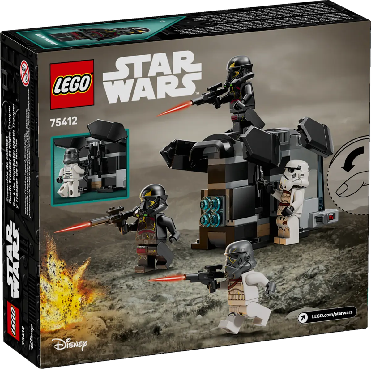 Конструктор Lego Star Wars "Бойовий набір "Боєць смерті і Нічний піхотинець", 75412 9