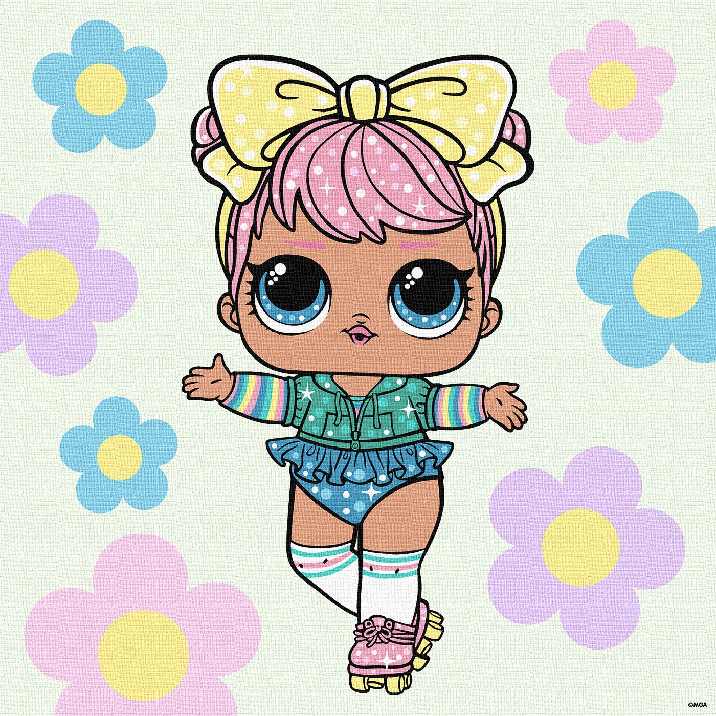Набір для розпису по номерах "L.O.L. Surprise! Spring Bling Dawn" 40*40 см, KHO1101, ТМ "Ideyka"
