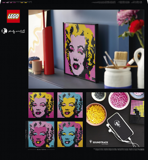 Конструктор Lego Art "Мерилін Монро Енді Воргола", 31197 8
