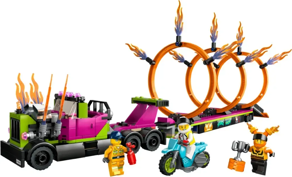 Конструктор Lego City "Завдання із каскадерською вантажівкою та вогняним колом", 60357 3