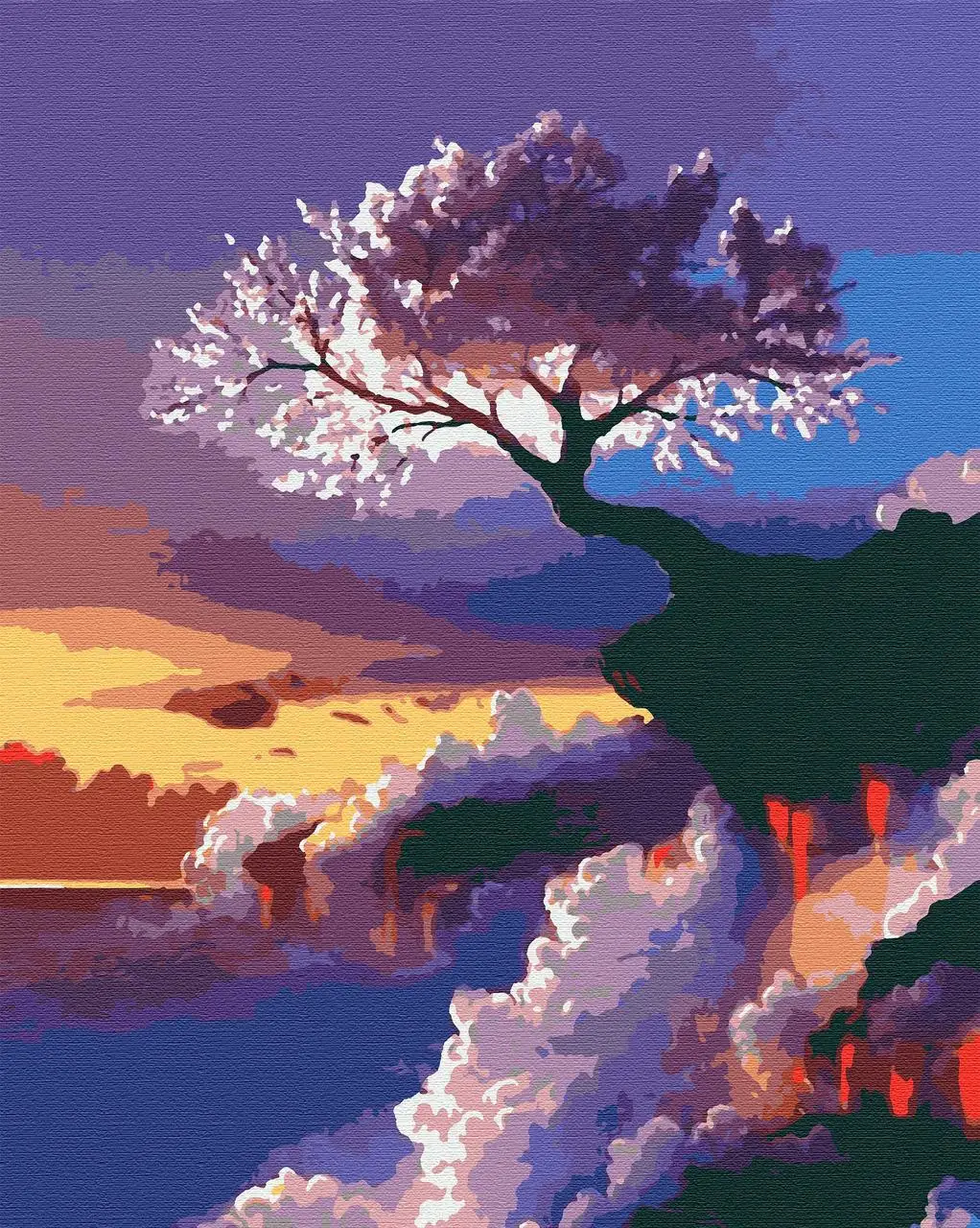 Набір для розпису за номерами "Сакура" 40*50 см, RB-0031, ТМ "RIVIERA BLANCA"