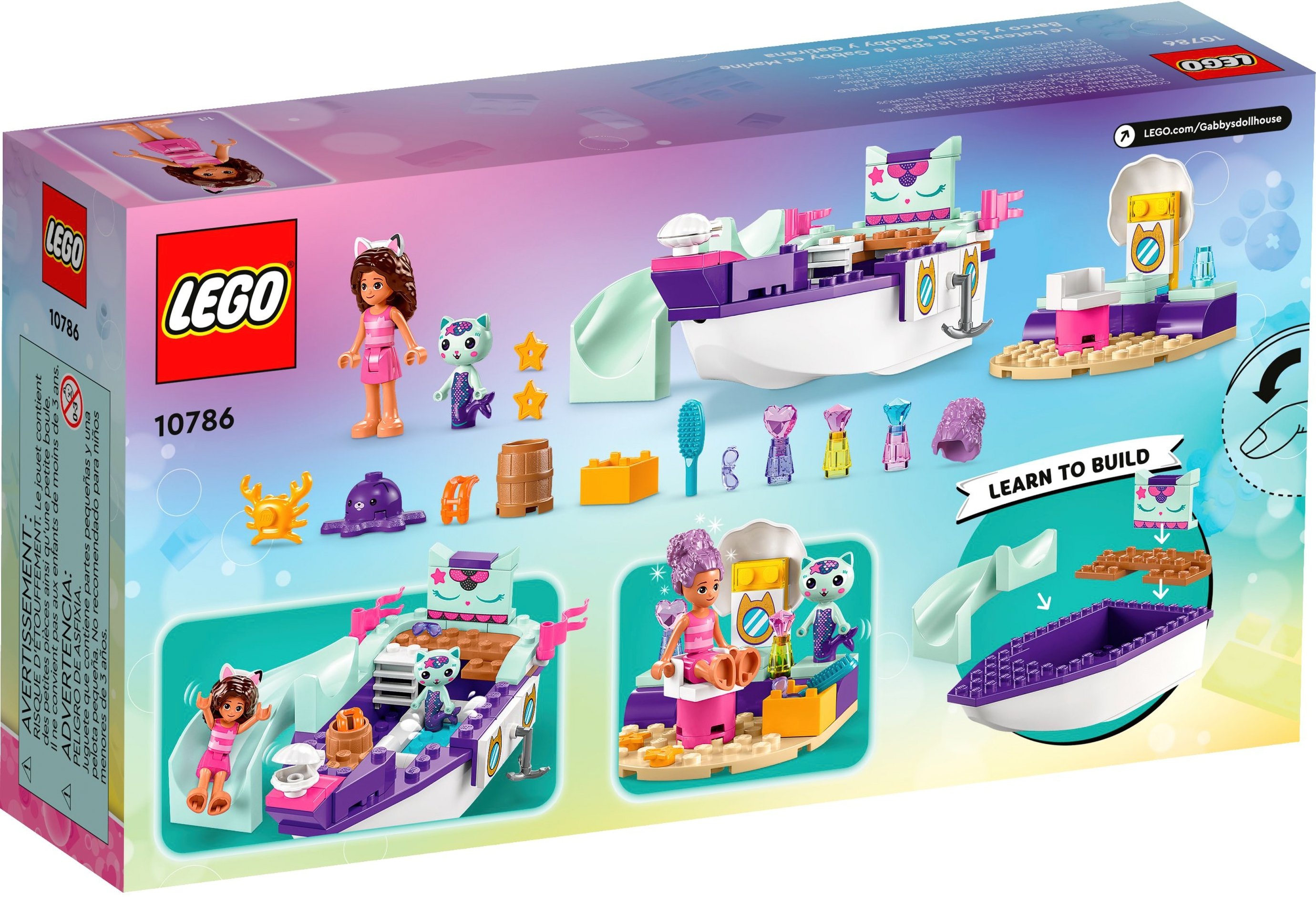 Конструктор Lego Gabby`s Dollhouse "Корабель і спа Ґаббі й Нявки", 10786 7