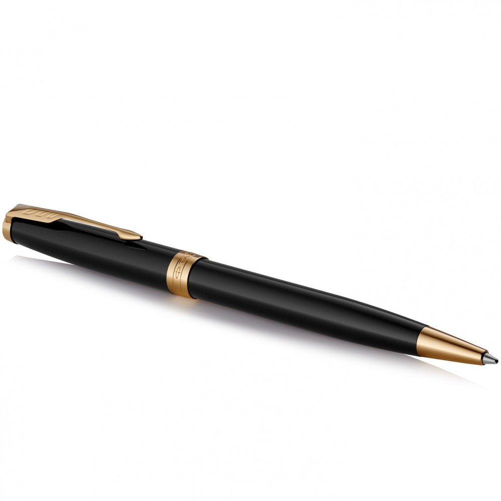 Ручка шарик. Sonnet 17 Black Lacquer позол. + блокнот Parker + подар.упак. 86 032b24 1