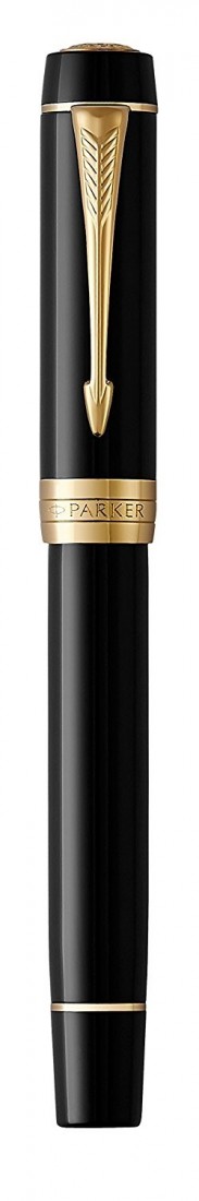 Ручка перо Duofold Classic Black позолоченая Parker 2