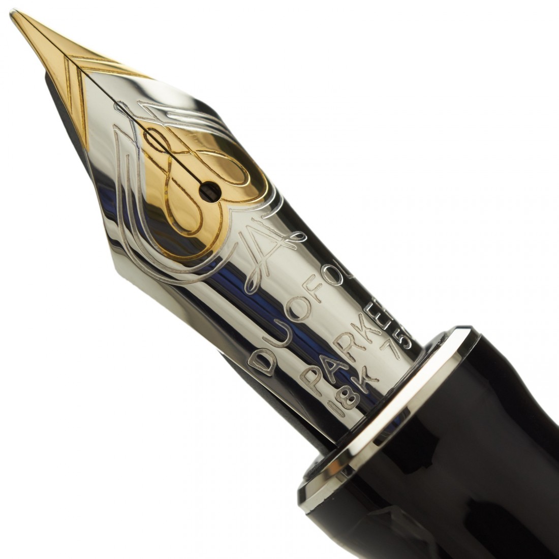 Ручка перо Duofold Classic Black позолоченая Parker 3