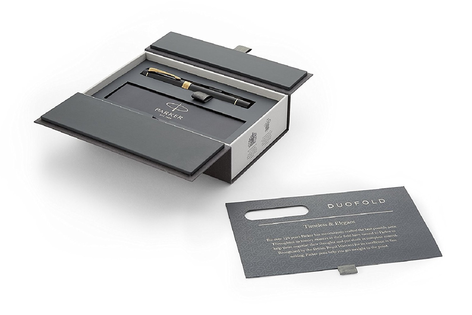 Ручка перо Duofold Classic Black позолоченая Parker 4