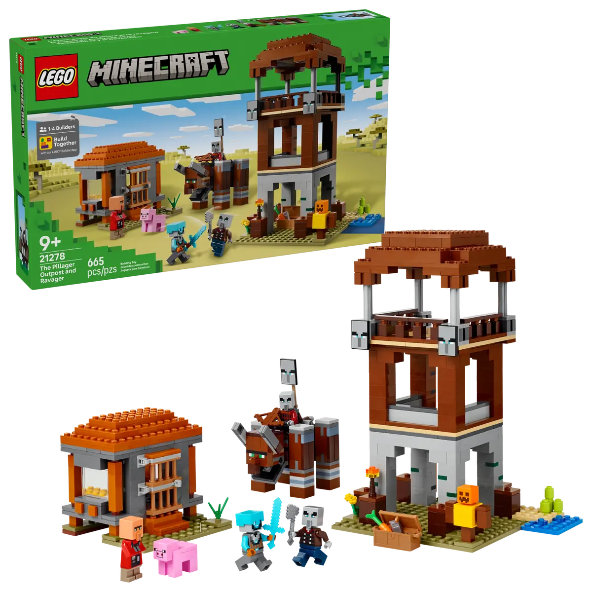 Конструктор Lego Minecraft "Аванпост разбойников и опустошитель", 21278 1