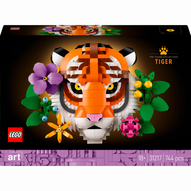 Конструктор Lego Art "Колекція фауни - Тигр", 31217
