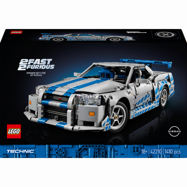 Конструктор Lego Technic "Двойной форсаж. Автомобиль Nissan Skyline GT-R (R34)", 42210