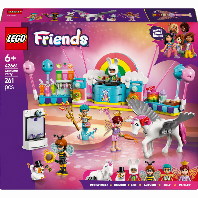 Конструктор Lego Friends "Костюмована вечірка з єдинорогом і феєю", 42661