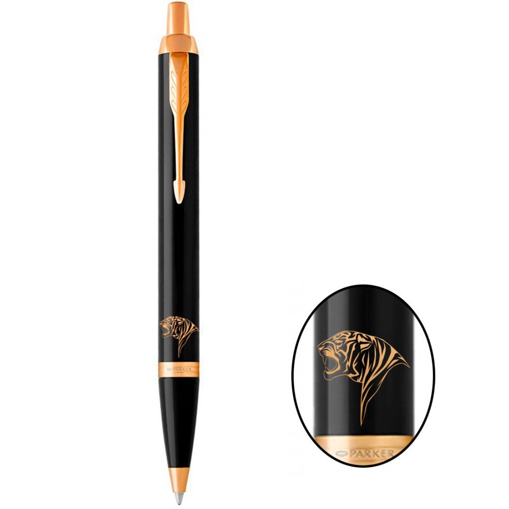 Ручка шарик. IM Blackl позол. Parker "Рычащий тигр", 22 032_Z102