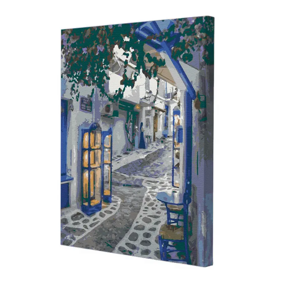 Набір для розпису за номерами "Вулиця мрій" 40*50 см, RB-0077, ТМ "RIVIERA BLANCA" 1
