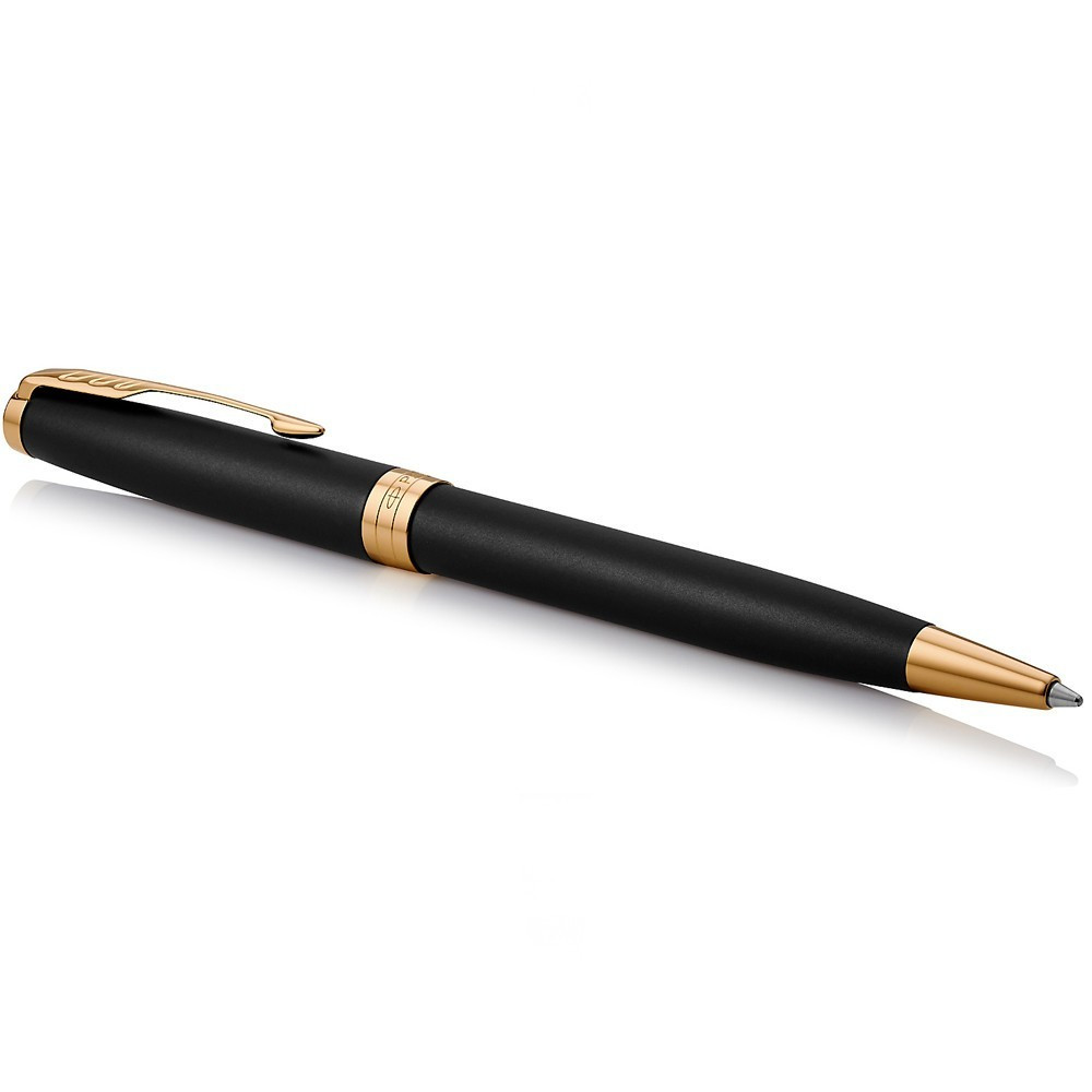 Ручка пулька. Sonnet 17 Matte Black Lacquer позол.  + блокнот Parker + подар.упак. 84 832b24 1