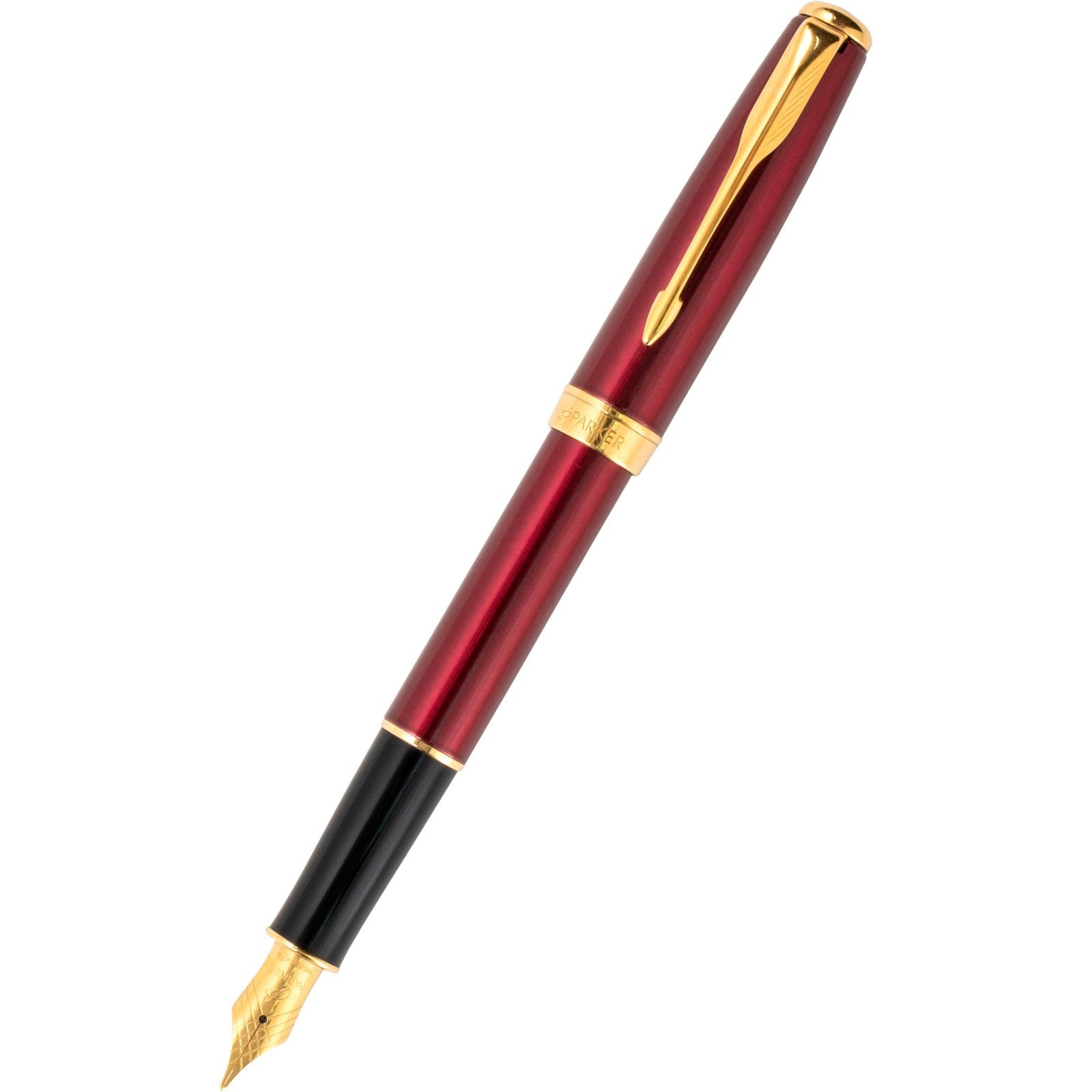 Ручка перо Sonnet лак красная Parker (F 31R)85 912R