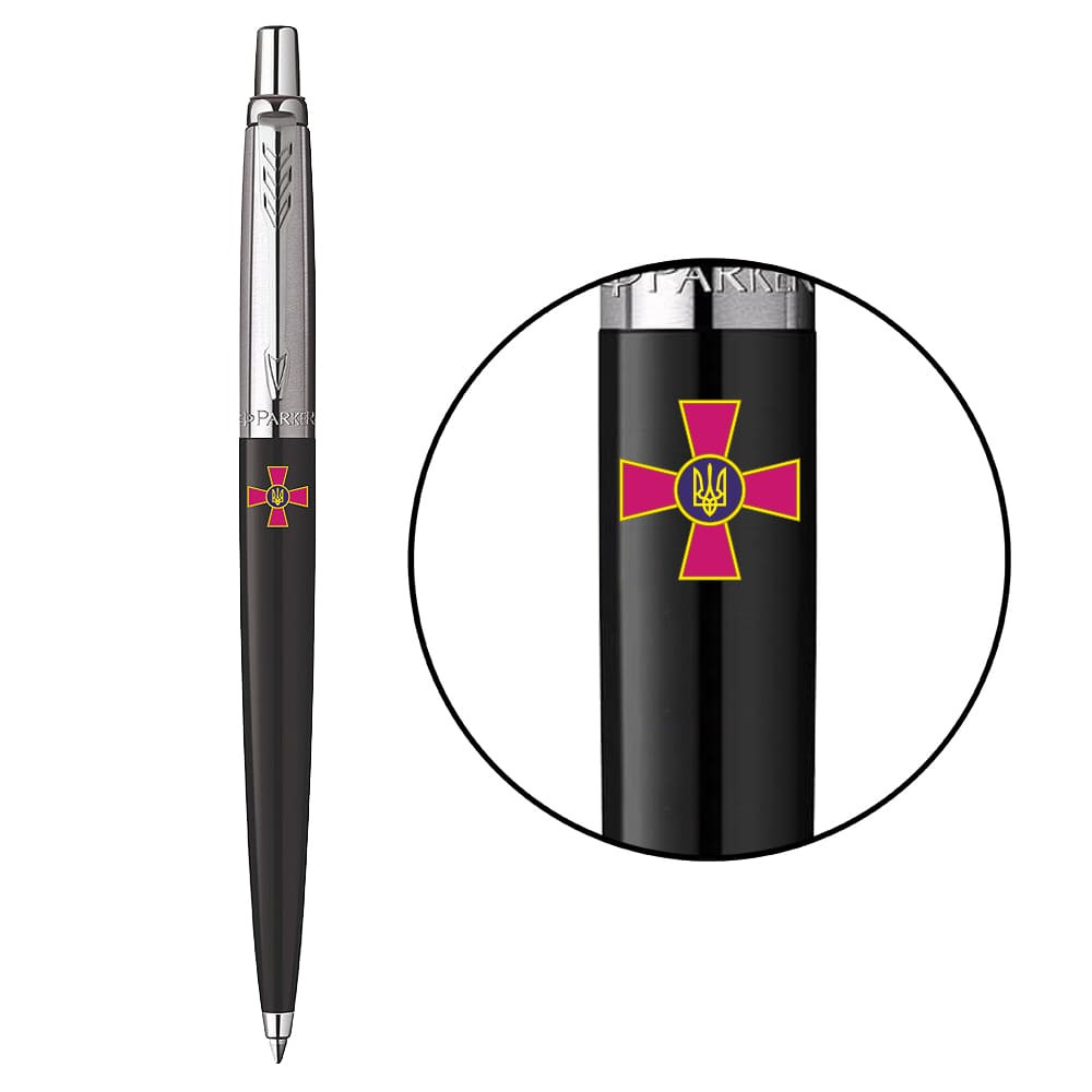 Ручка Parker Jotter Originals Army Black кул. Эмбл. ВСУ + блокнот Parker + подар.упак., 15632b24_W0010u 3