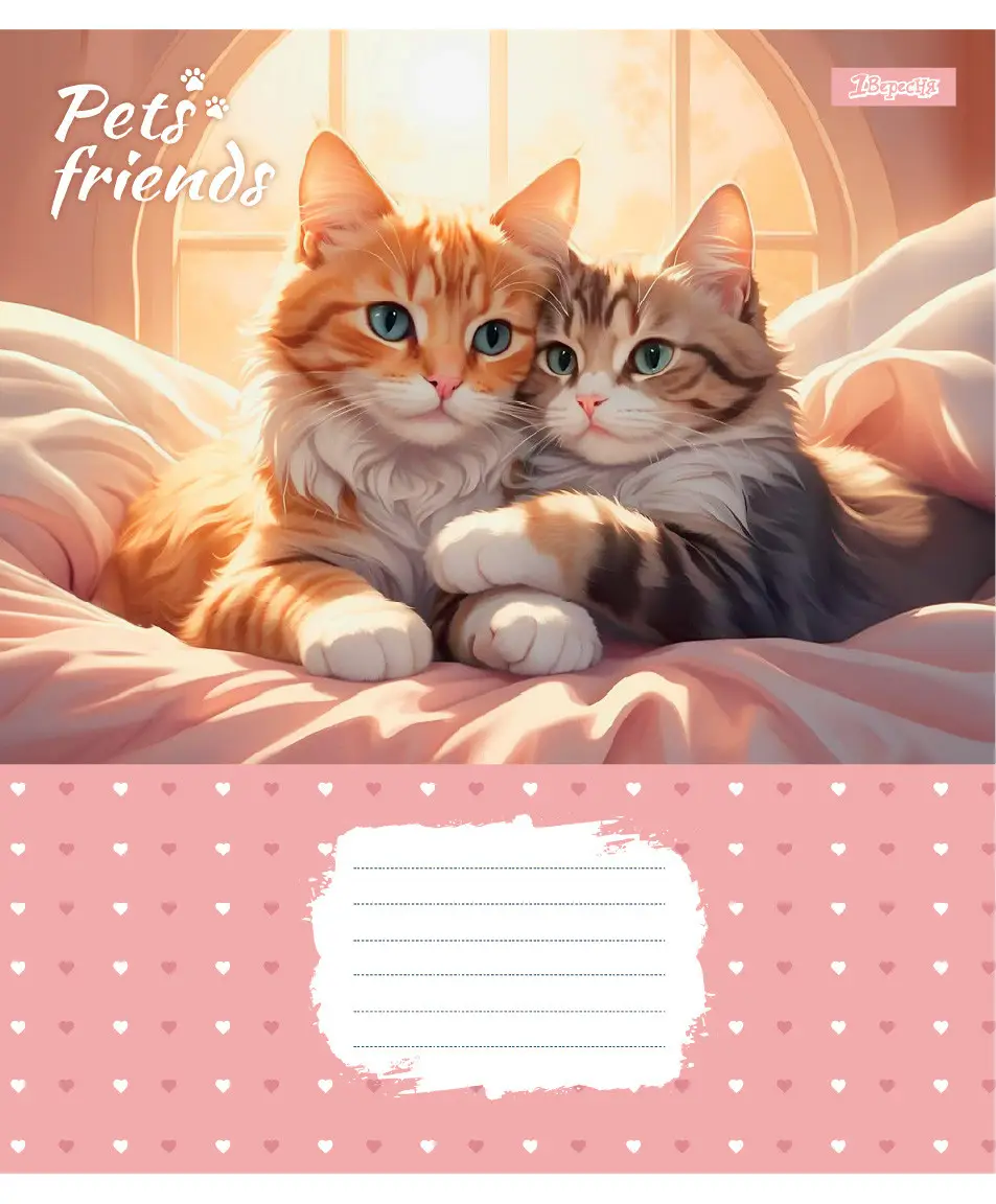 Тетрадь 12 кл. 1B "Pets Frinds", 768066 1