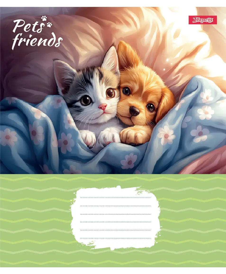 Тетрадь 12 кл. 1B "Pets Frinds", 768066 2