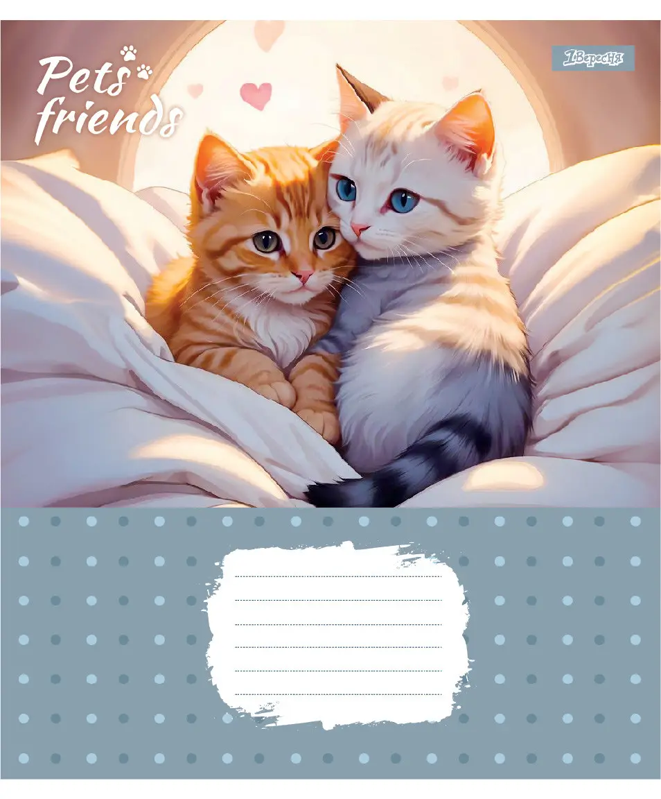 Тетрадь 12 кл. 1B "Pets Frinds", 768066 3