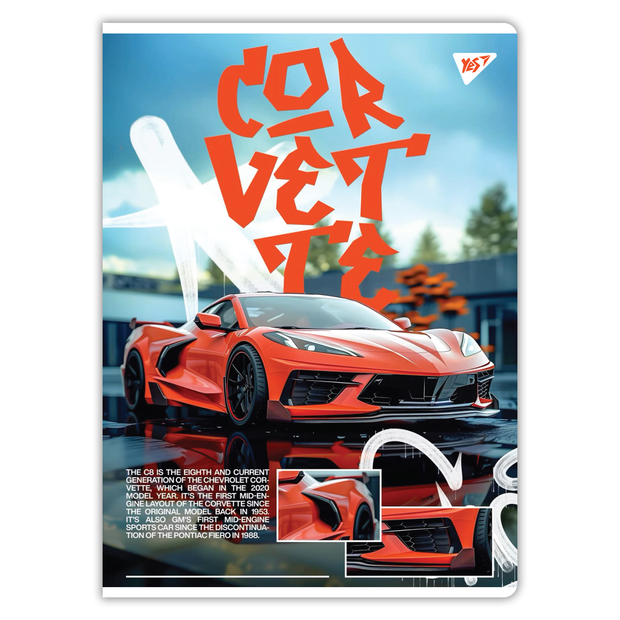 Тетрадь для записей А4/48 кл. YES "Sport car", гибрид, 682000 2