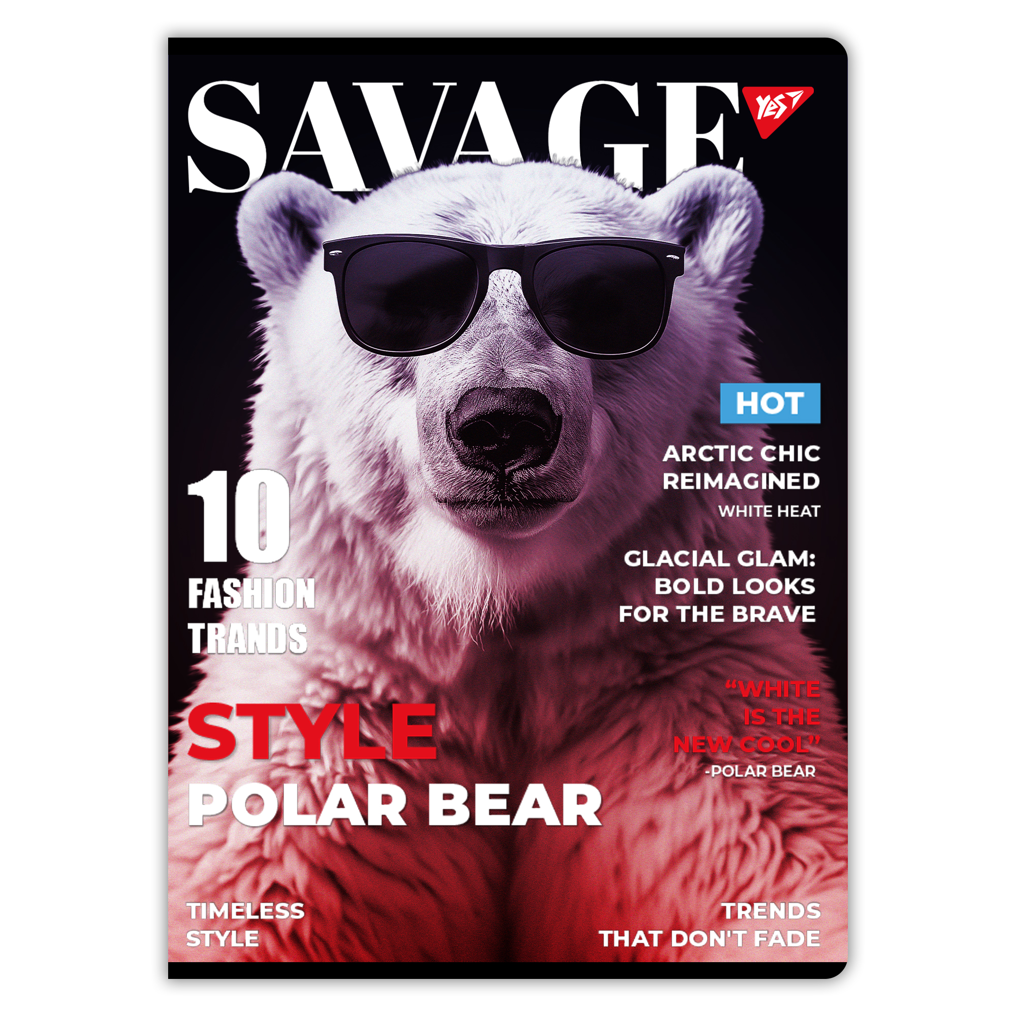 Зошит для записів А4/96 кл. YES "Savage", гібрид, 682009 1
