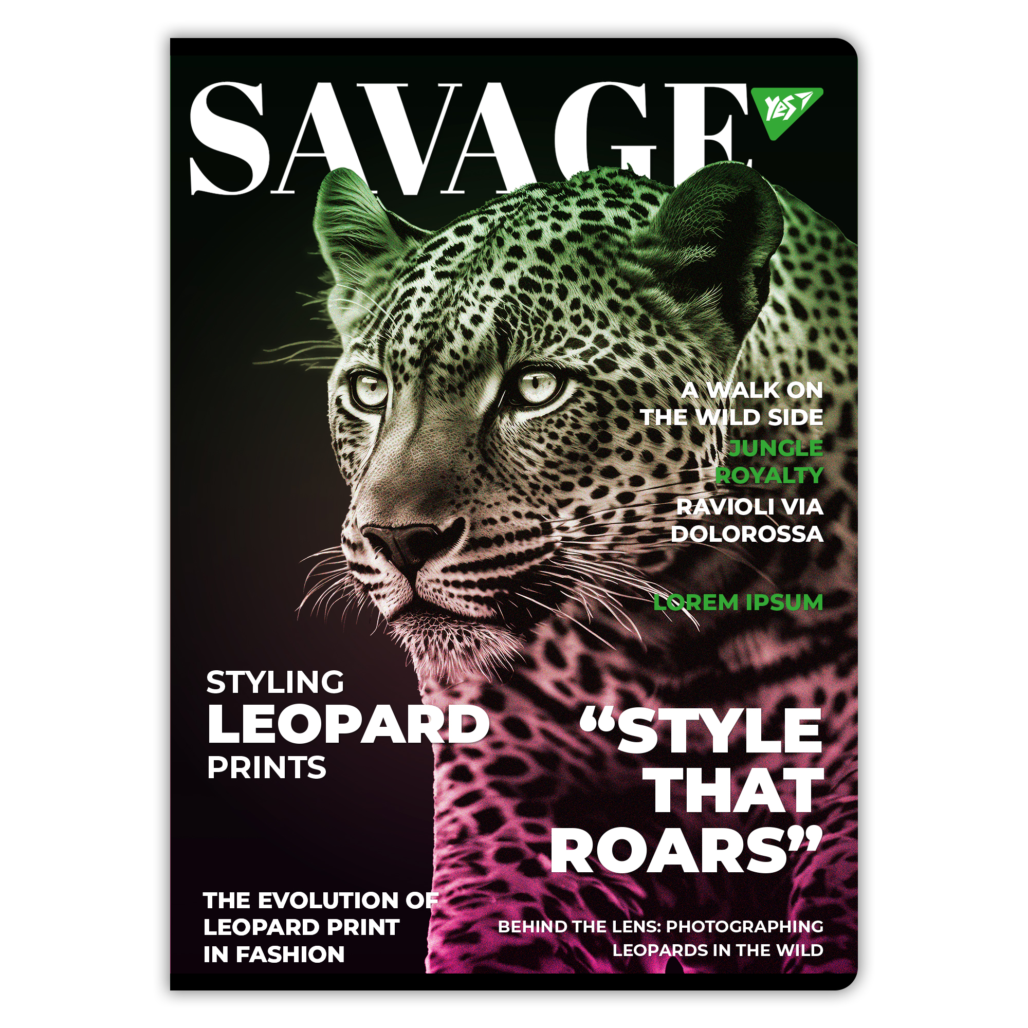 Зошит для записів А4/96 кл. YES "Savage", гібрид, 682009 2