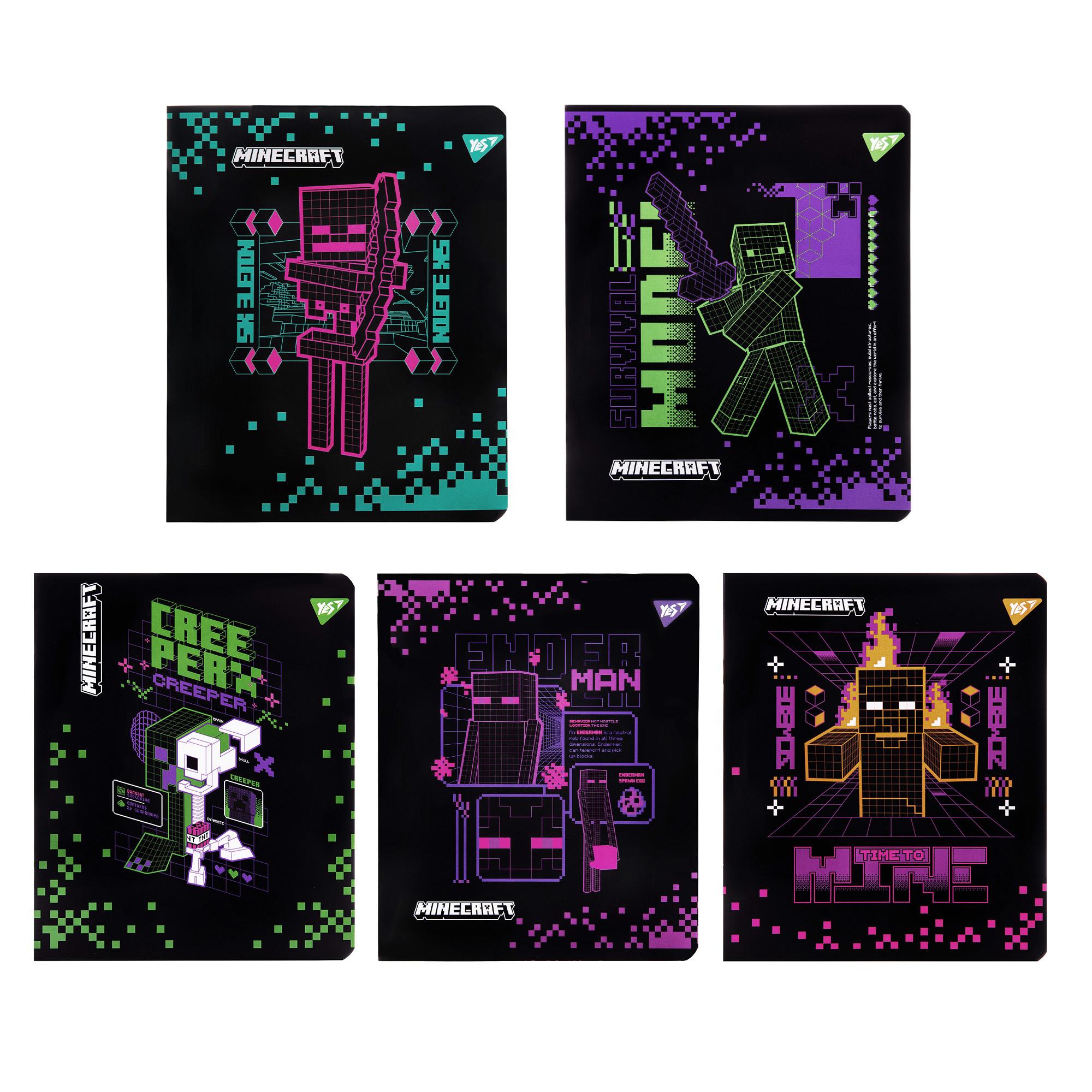 Зошит 12 кл. YES "Minecraft. Black", 767495