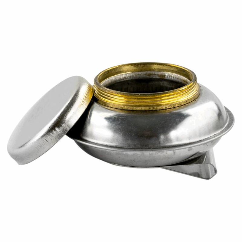 Масленка один. с крышкой метал. (d 6см) 94160449 (1321) 2