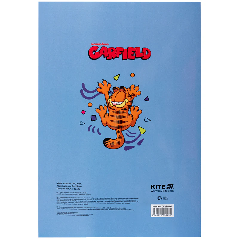 Зошит для нот А4, 20 л, GF, GF25-404 4