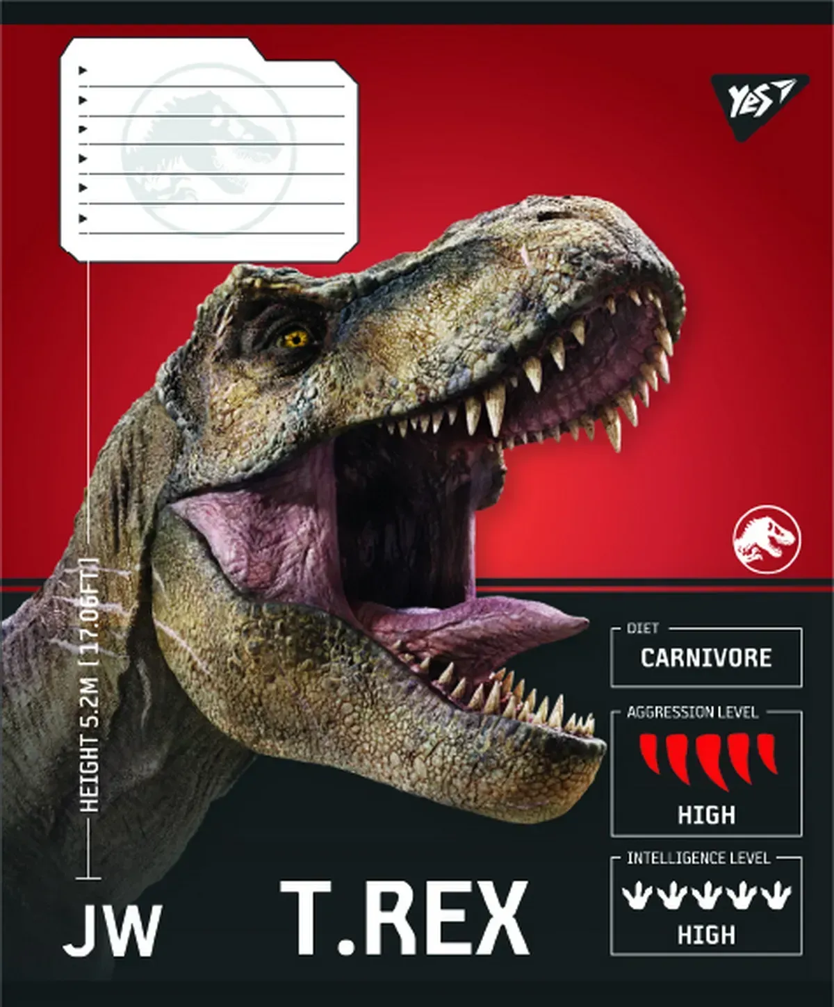 Зошит 12 лін. Yes "Jurassic World Strength and Power", 767664 1
